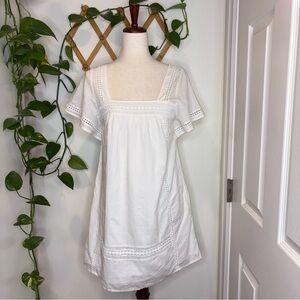 ABERCROMBIE & FITCH White Eyelet Dress